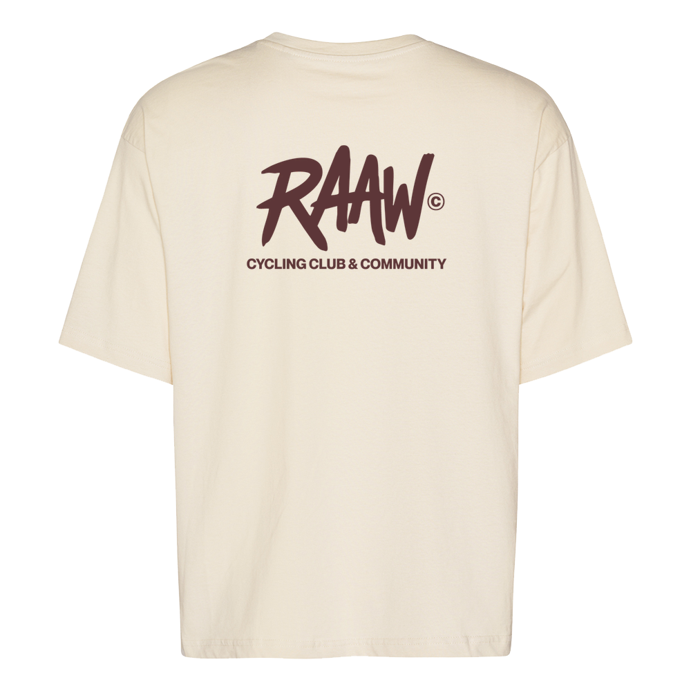 RAAW LOGO T-SHIRT - BEIGE