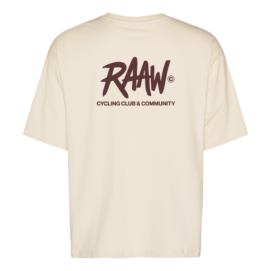 RAAW LOGO T-SHIRT - BEIGE
