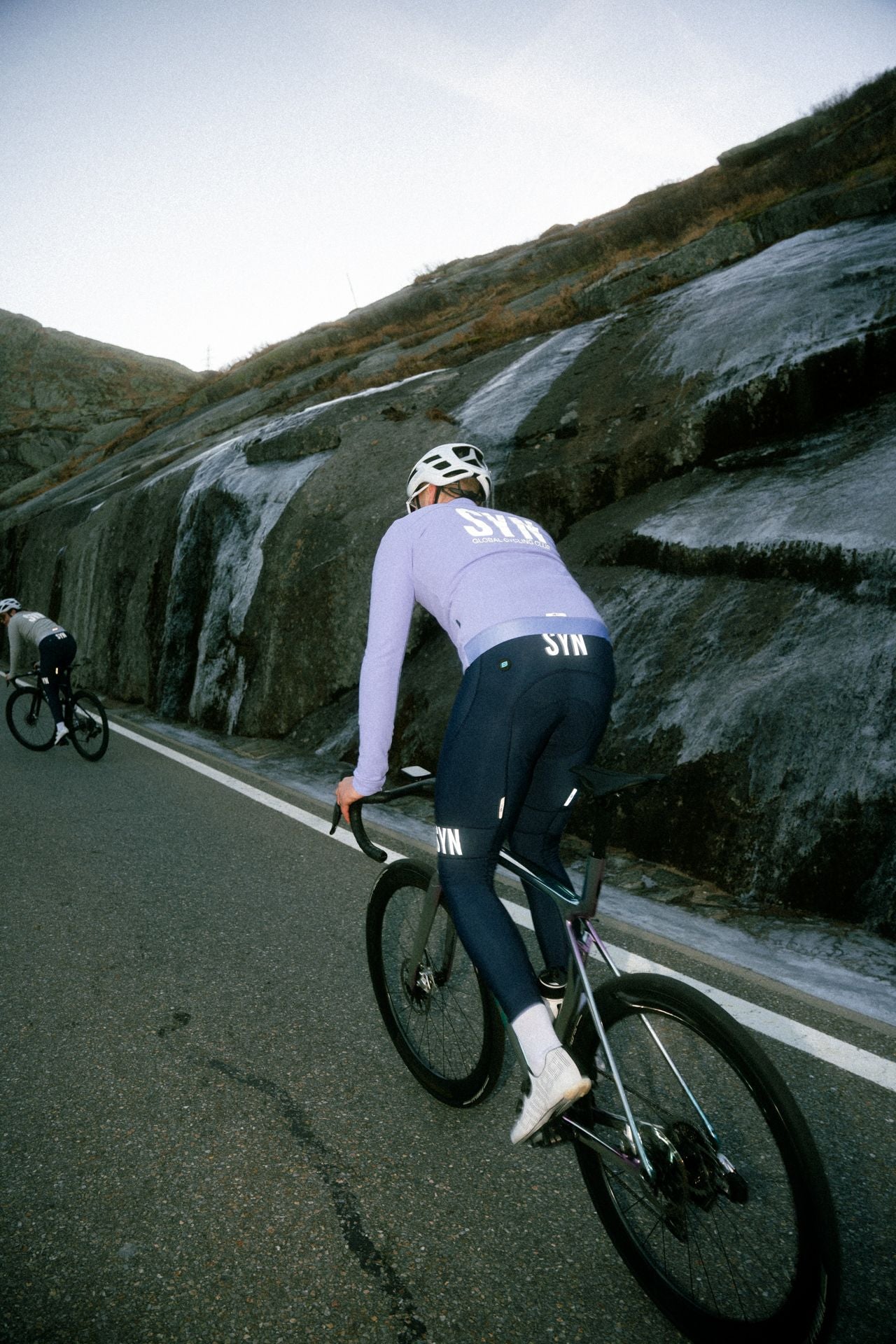 SYN Men's Thermal Rain Bib Tights - Deep Blue