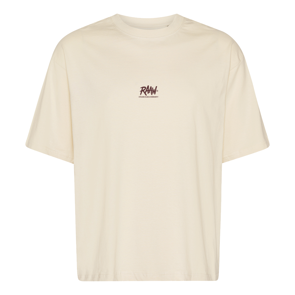 RAAW LOGO T-SHIRT - BEIGE
