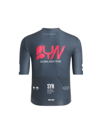 SYN Men's Pro Team Jersey  Grey Pink - Pro Fit cykeltrøje