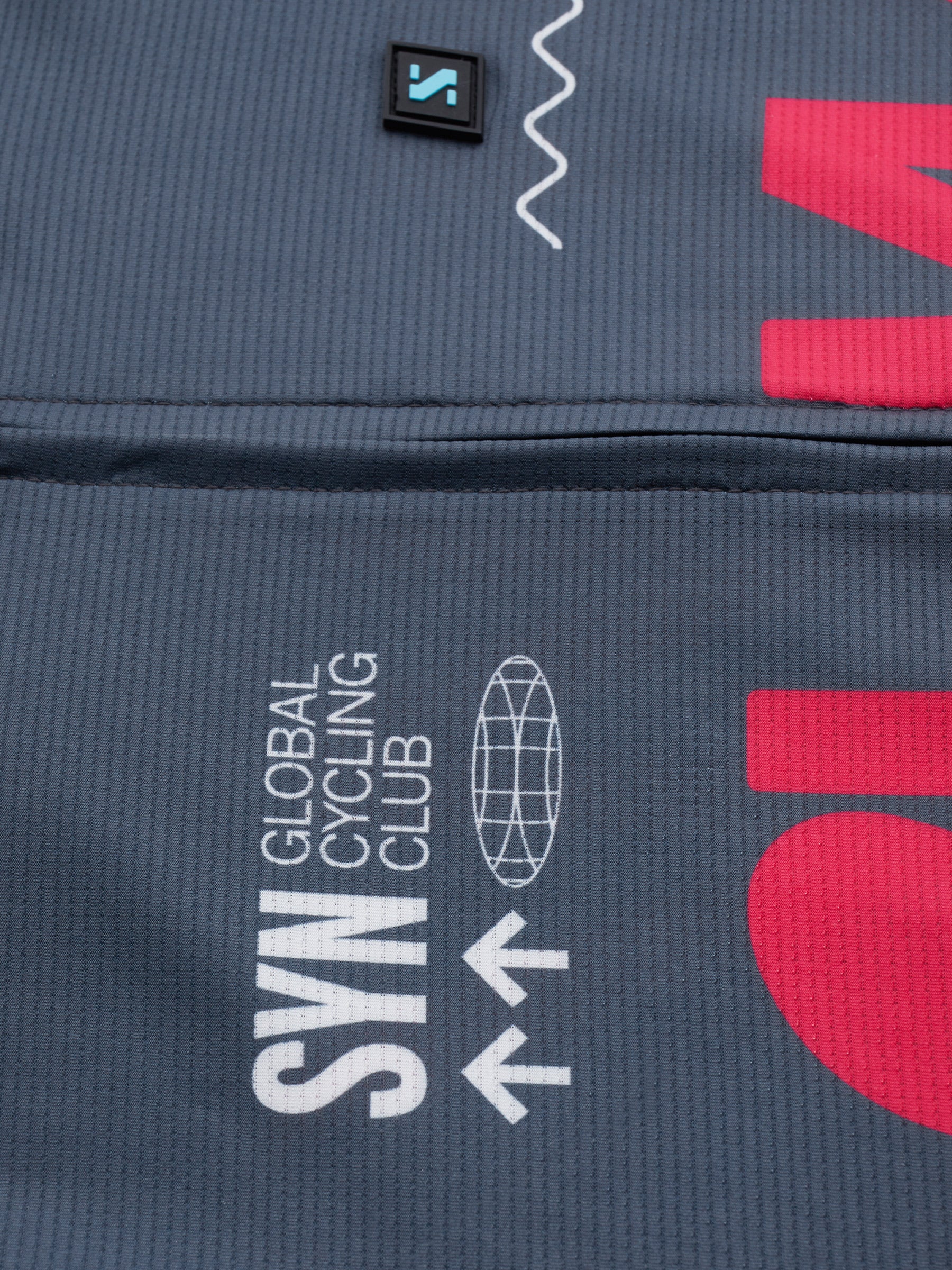 SYN Men's Pro Team Jersey  Grey Pink - Pro Fit cykeltrøje