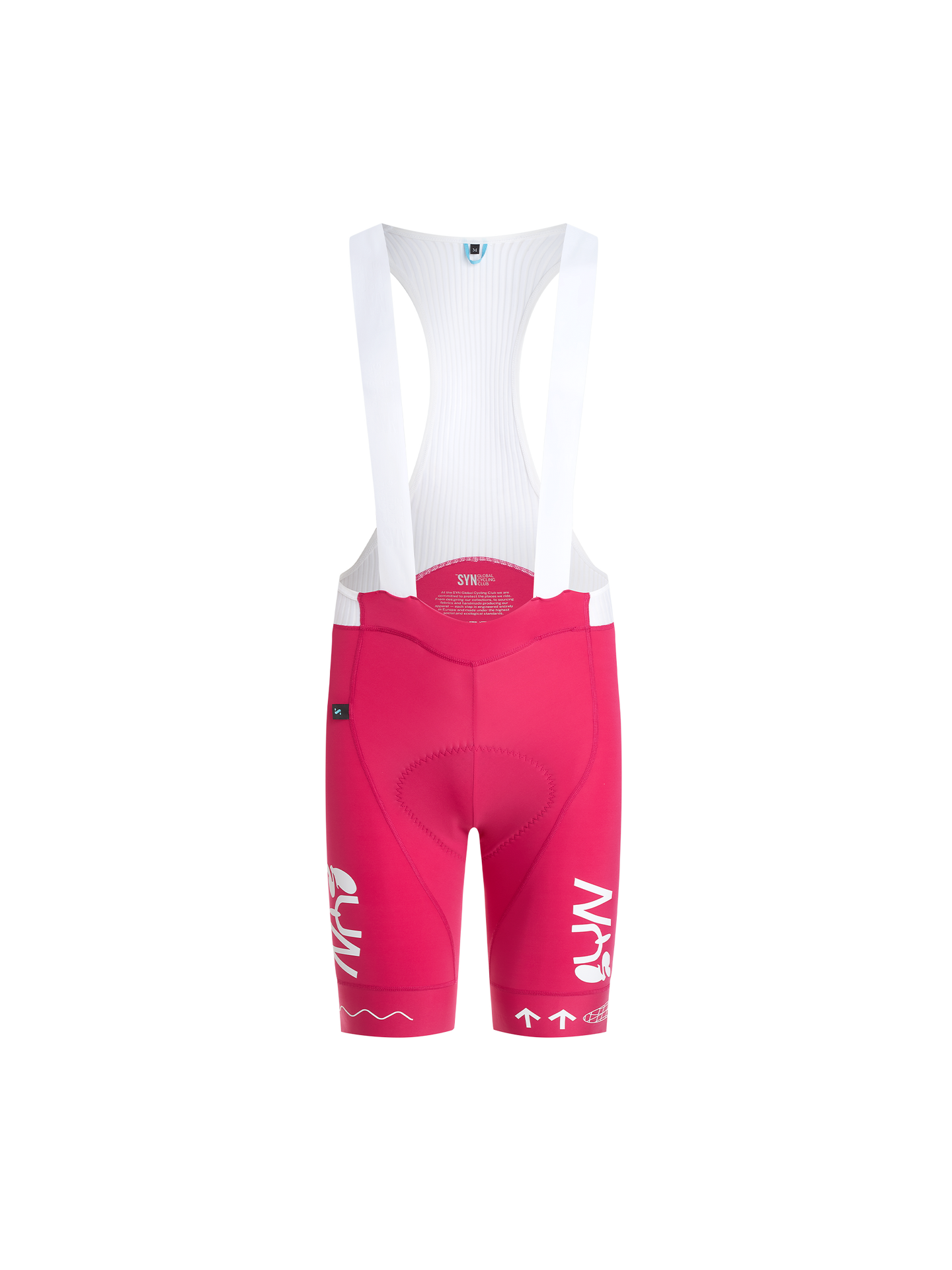 SYN Men's Pro Team UL Bib Shorts Coral Pink - Ultralette race bibs