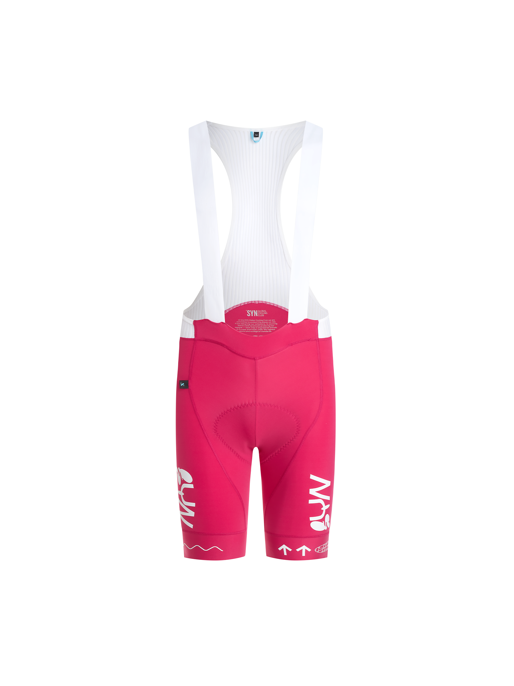 SYN Men's Pro Team UL Bib Shorts Coral Pink - Ultralette race bibs