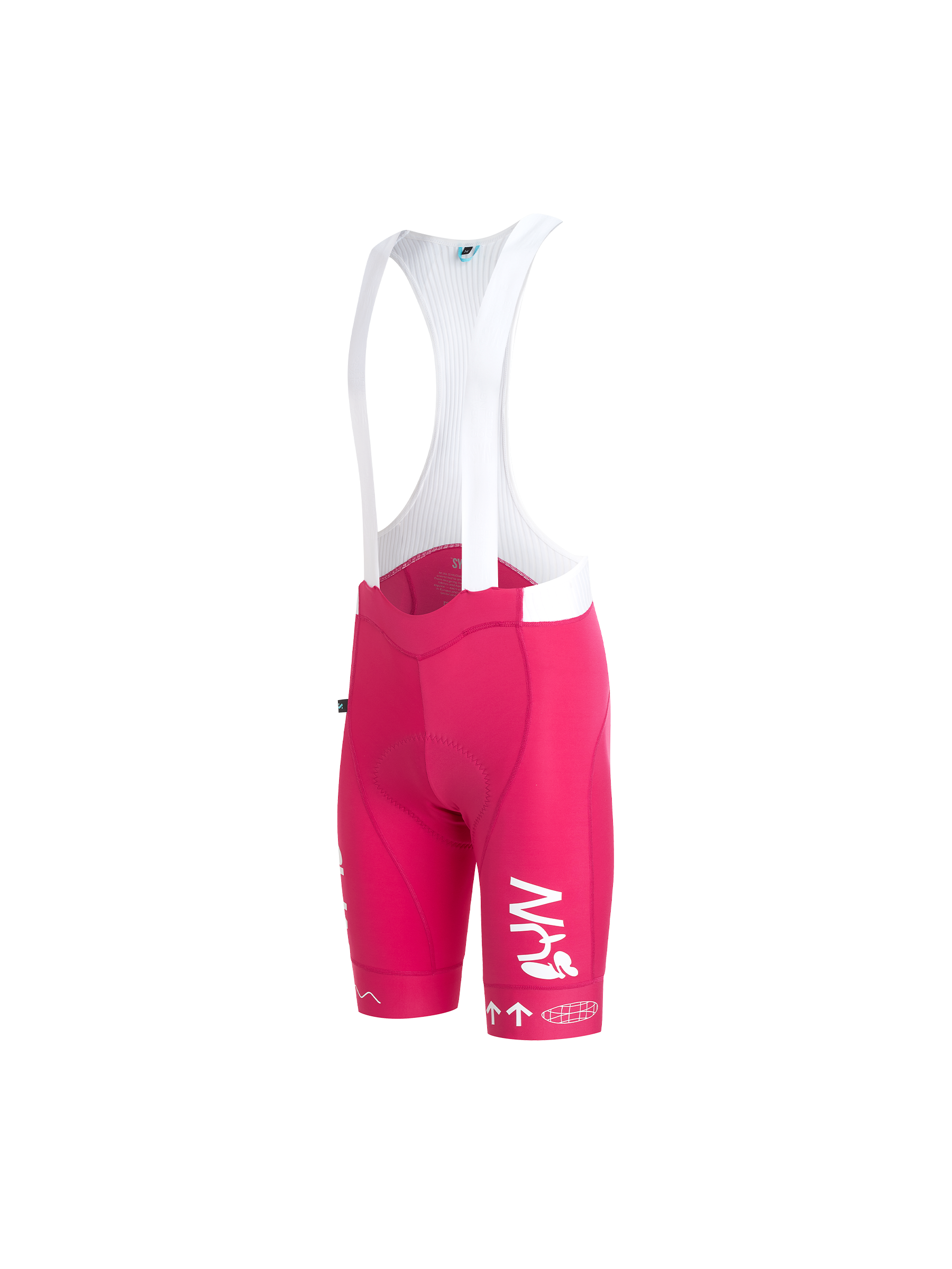 SYN Men's Pro Team UL Bib Shorts Coral Pink - Ultralette race bibs