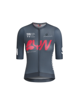 SYN Women's Pro Team Jersey  Grey Pink - Pro Fit cykeltrøje til kvinder