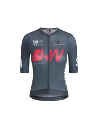 SYN Women's Pro Team Jersey  Grey Pink - Pro Fit cykeltrøje til kvinder