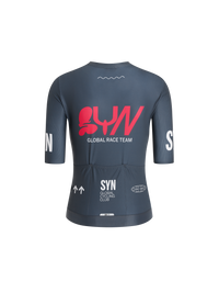 SYN Women's Pro Team Jersey  Grey Pink - Pro Fit cykeltrøje til kvinder
