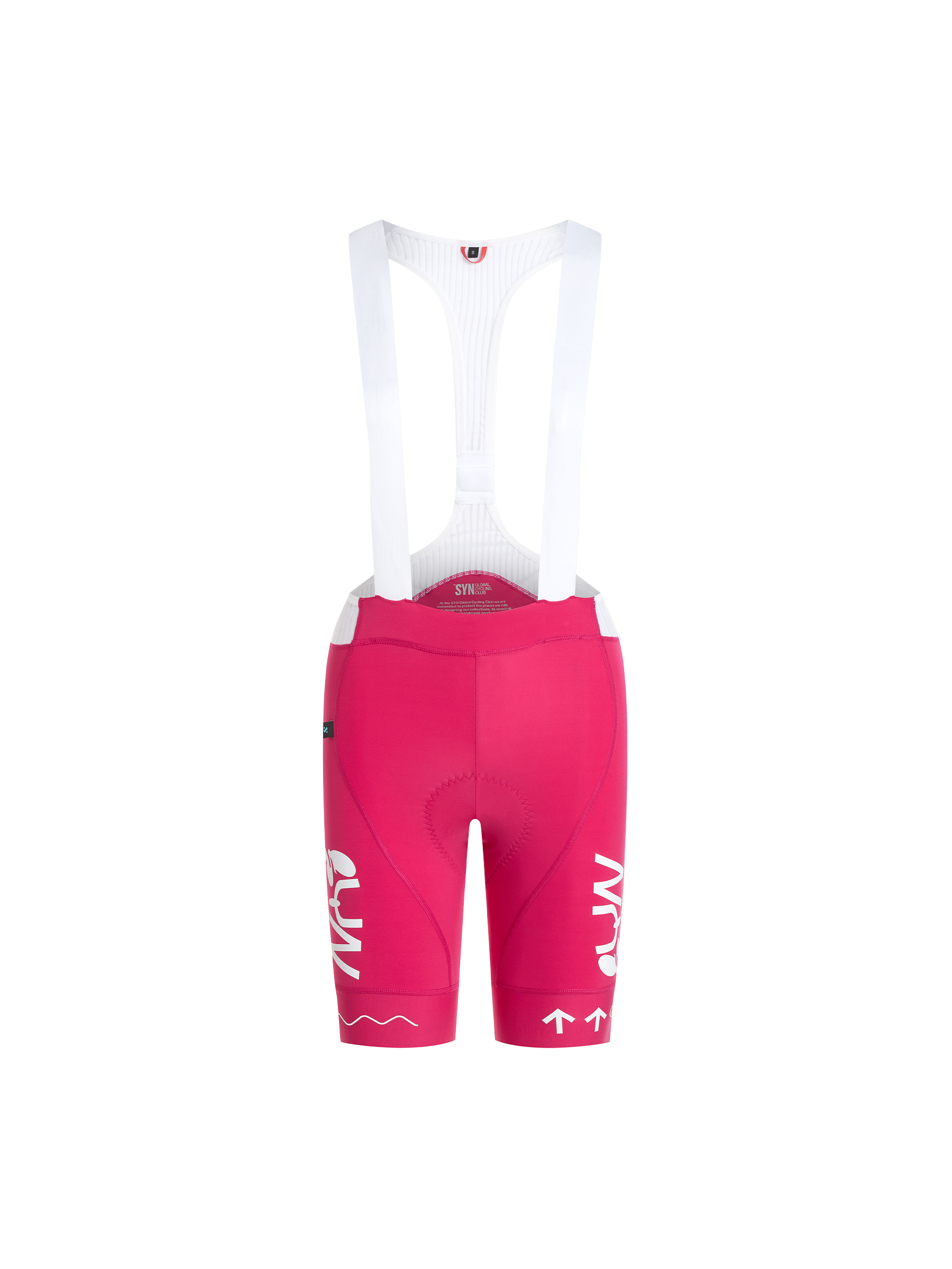 SYN Women's Pro Team UL Bib Shorts Coral Pink - Ultralette race bibs til kvinder