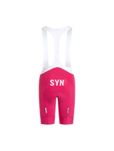 SYN Women's Pro Team UL Bib Shorts Coral Pink - Ultralette race bibs til kvinder