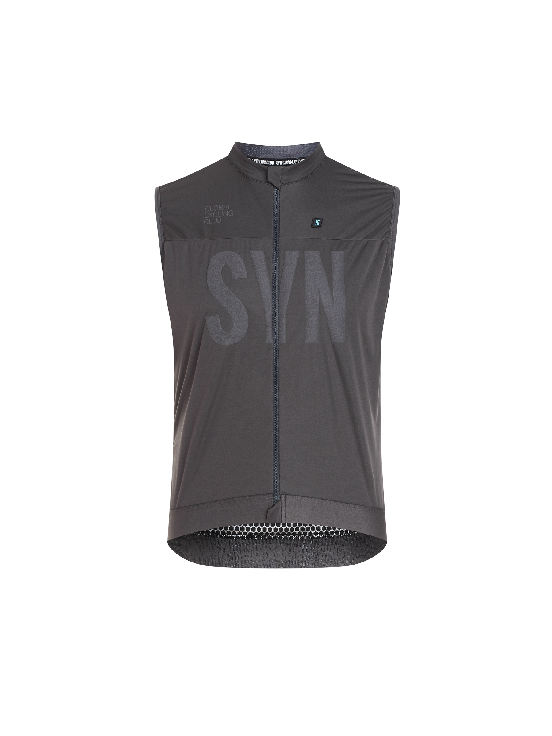 SYN Men's Pro Universal SL Vest Ash- Ultralet, vind- og vandtæt cykelvest