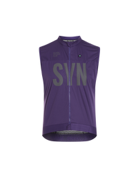 SYN Men's Pro Universal SL Vest Grape - Ultralet, vind- og vandtæt cykelvest