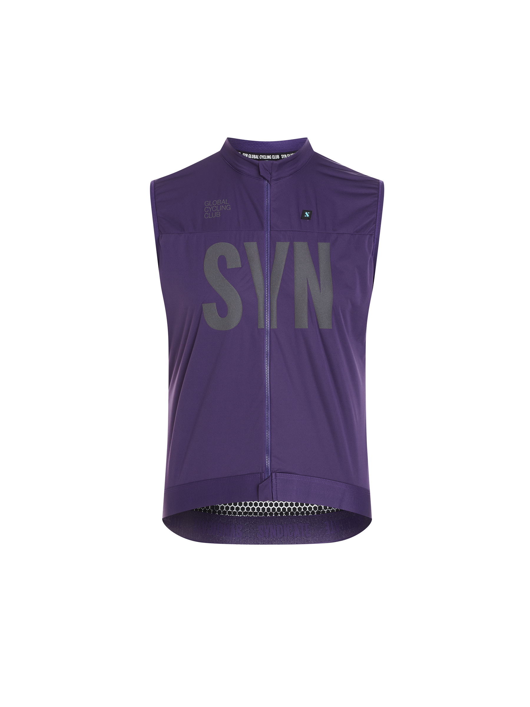 SYN Men's Pro Universal SL Vest Grape - Ultralet, vind- og vandtæt cykelvest