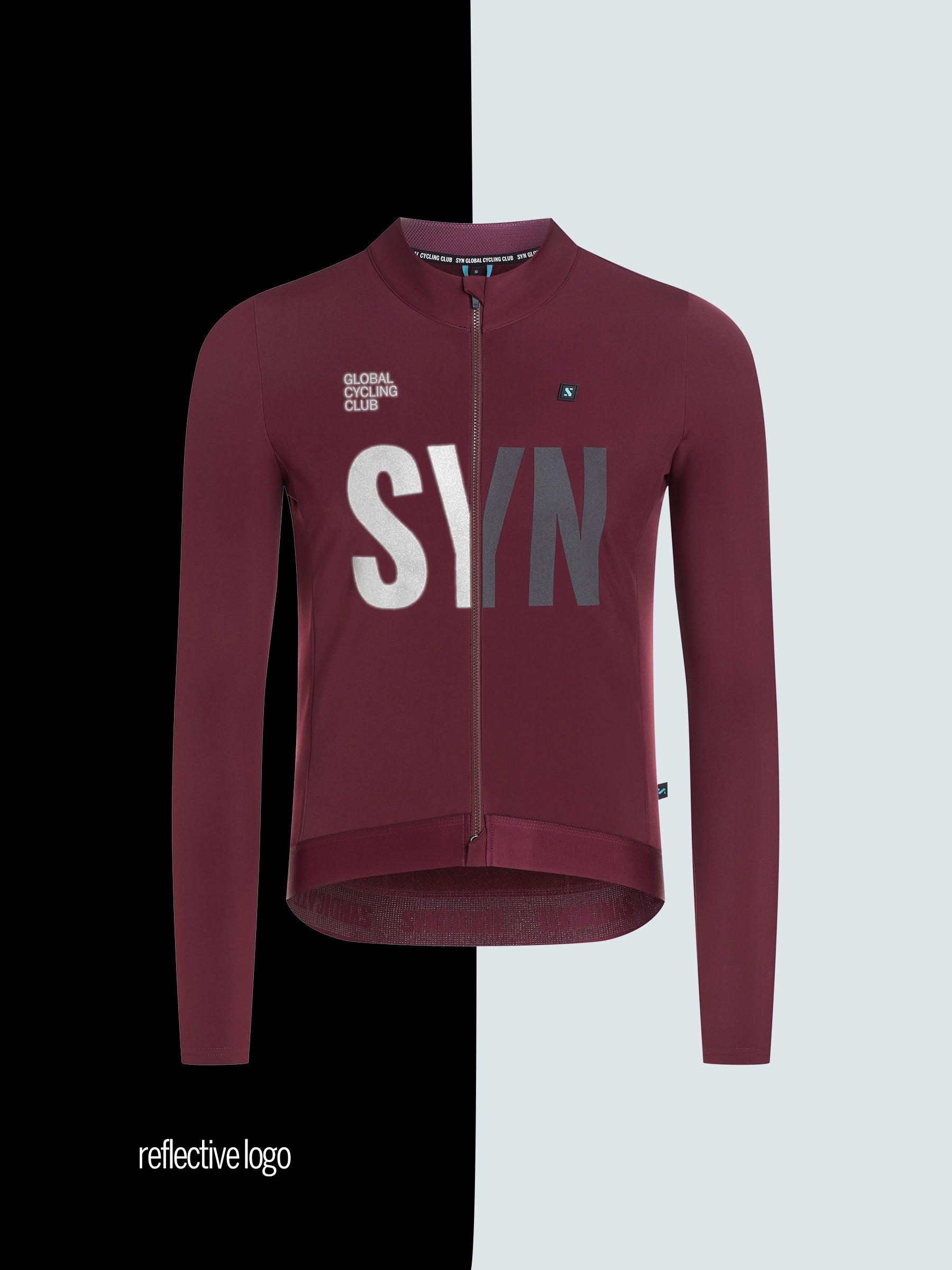 SYN Men's Pro Thermal Vinter Langærmet jersey - Rioja