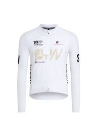 SYN Men's Pro Team Shield Langærmet Jersey Slick - Vindtæt og varm langærmet vinter trøje til kolde ture
