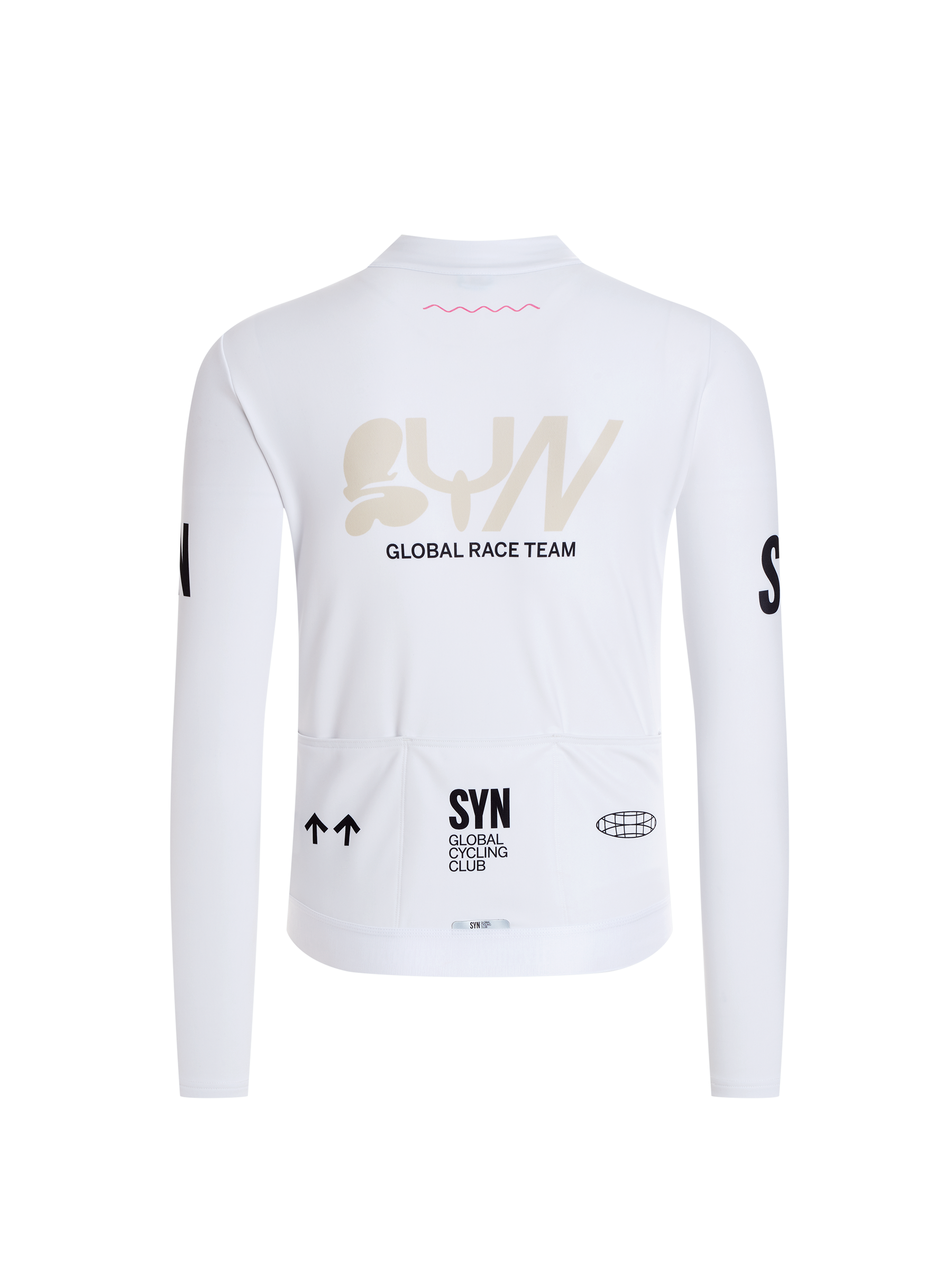 SYN Men's Pro Team Shield Langærmet Jersey Slick - Vindtæt og varm langærmet vinter trøje til kolde ture