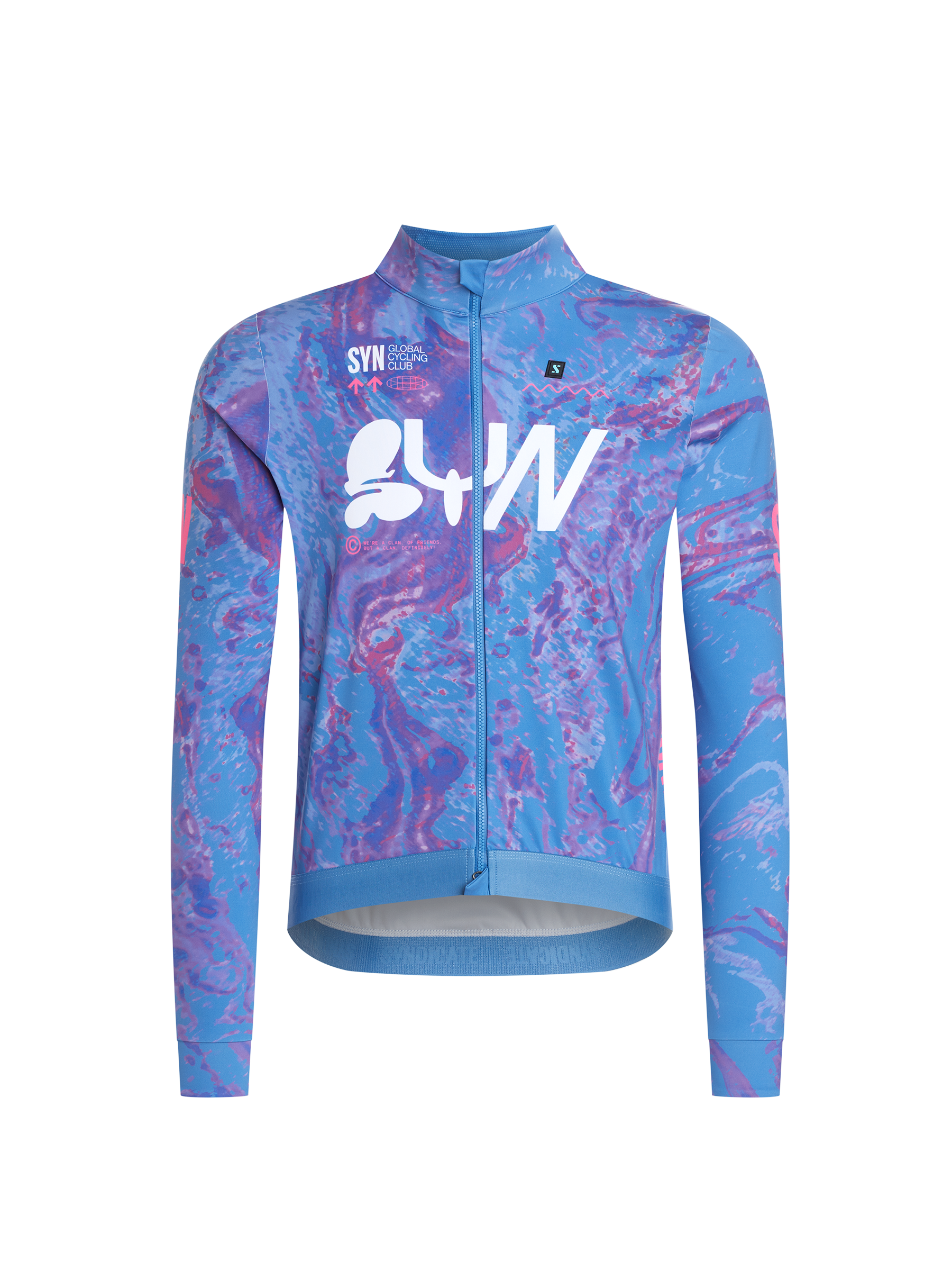 SYN Men's Pro Team Shield Jakke Stream - Vandtæt og vindtæt cykeljakke til kolde vinterture