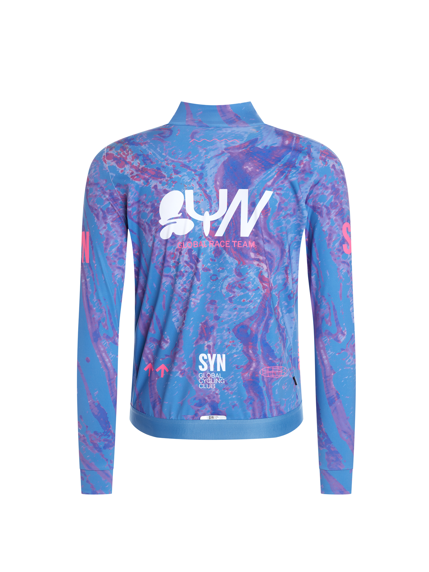 SYN Men's Pro Team Shield Jakke Stream - Vandtæt og vindtæt cykeljakke til kolde vinterture