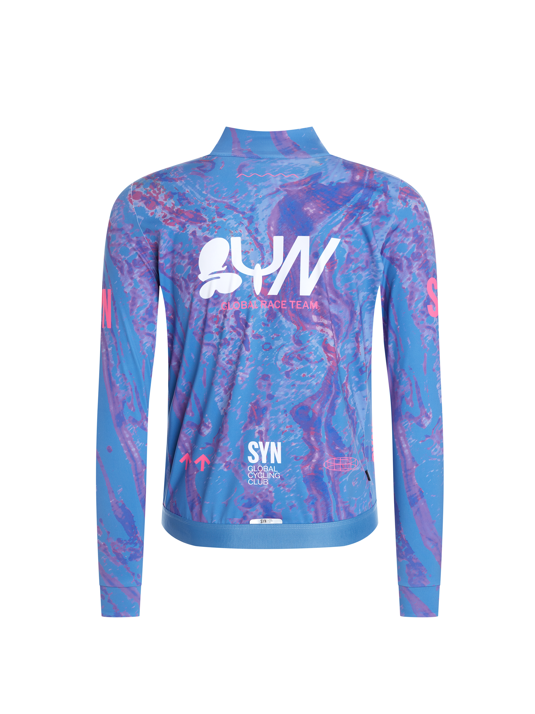 SYN Men's Pro Team Shield Jakke Stream - Vandtæt og vindtæt cykeljakke til kolde vinterture