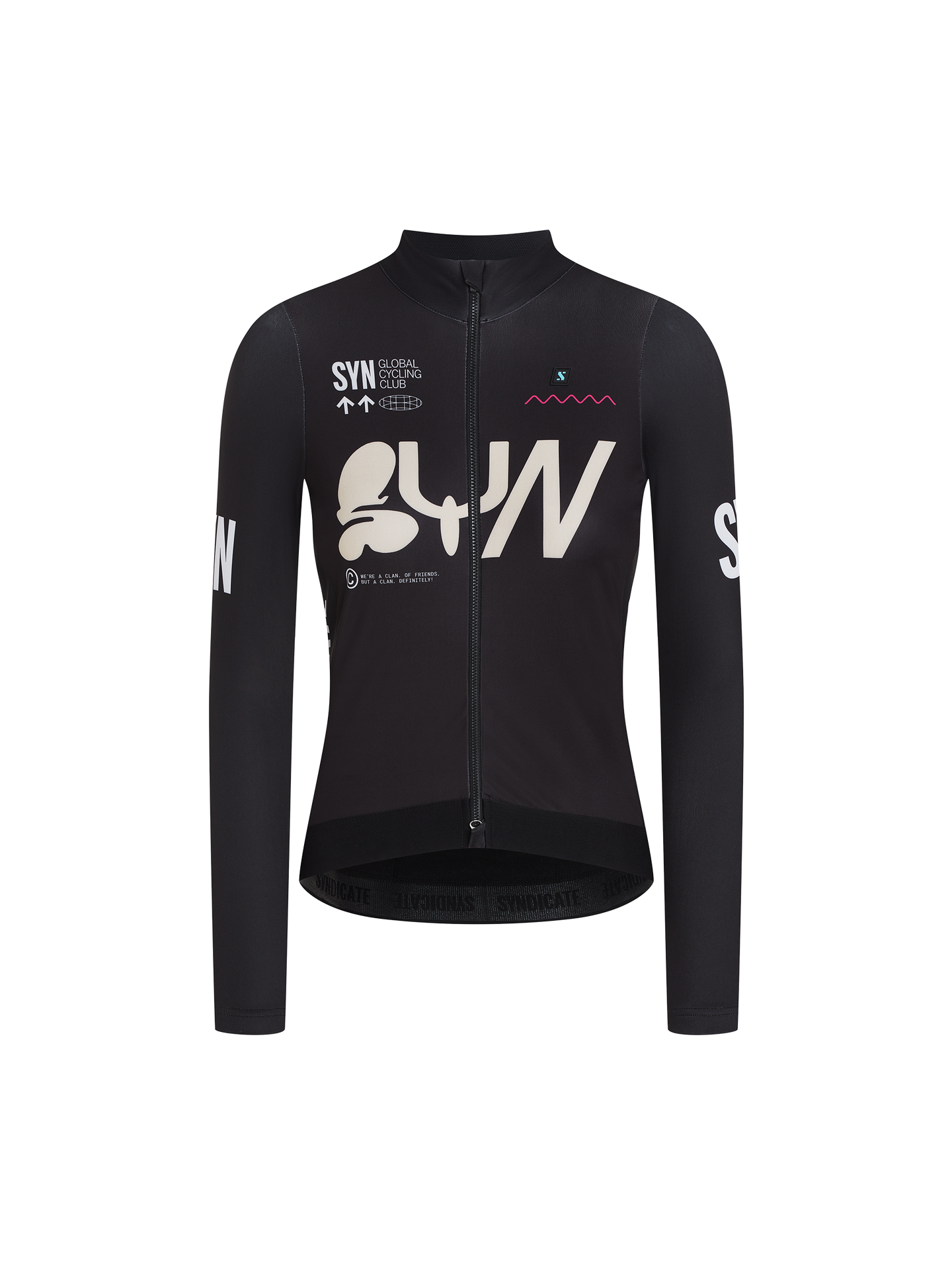 SYN Women's Pro Team Shield Langærmet Jersey Ace - Vindtæt og varm langærmet vinter trøje til kolde ture