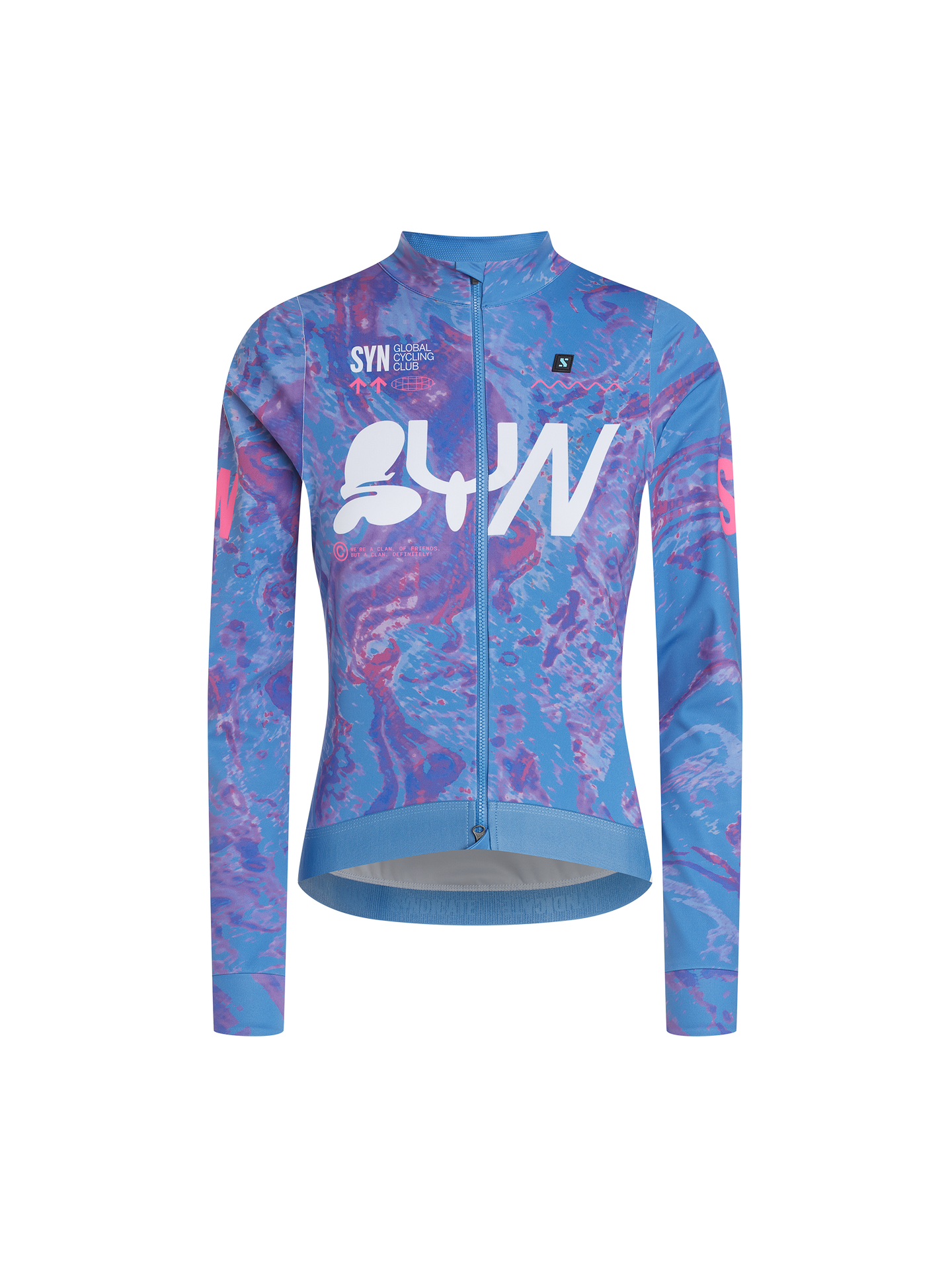 SYN Women's Pro Team Shield Jakke Stream - Vandtæt og vindtæt cykeljakke til kolde vinterture