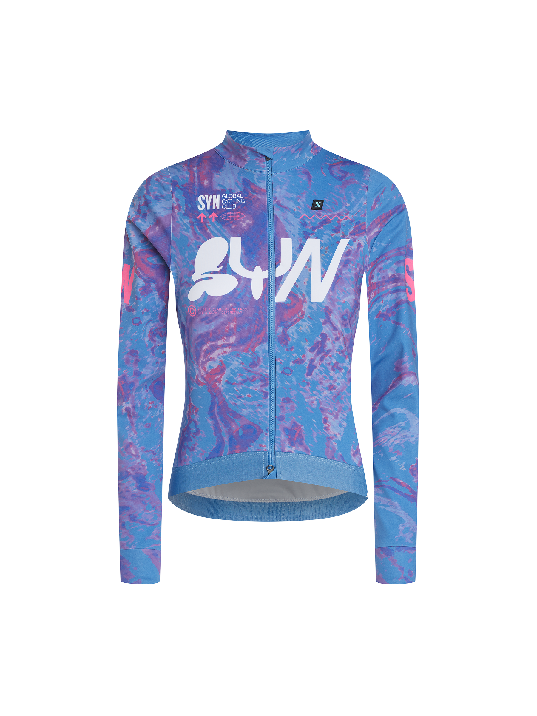 SYN Women's Pro Team Shield Jakke Stream - Vandtæt og vindtæt cykeljakke til kolde vinterture