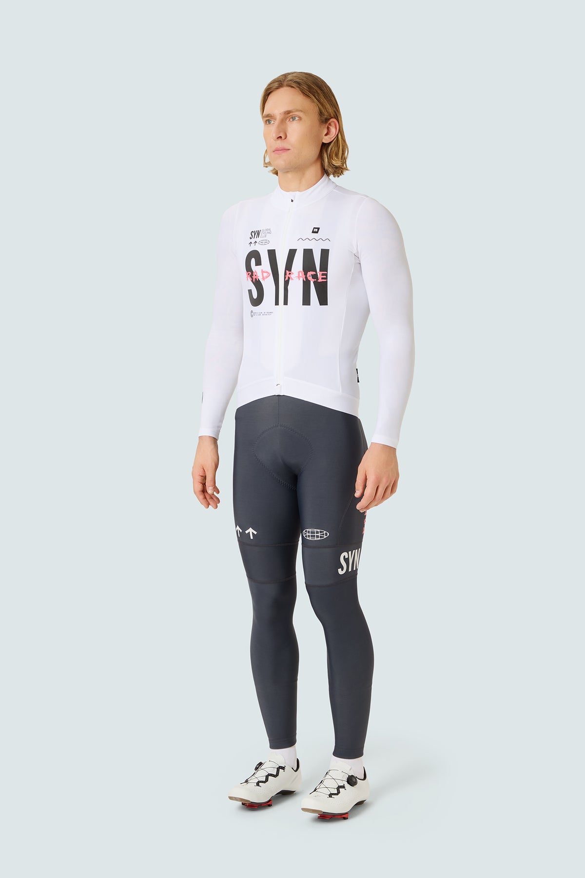 SYN Men's Pro RAD RACE Thermal Bib Tights 2.0 - Grigio Black