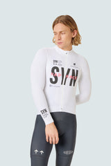 SYN Men's Pro RAD RACE Thermal Langærmet Jersey 2.0 - White