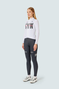 SYN Women's Pro RAD RACE Thermal Langærmet Jersey 2.0 - White