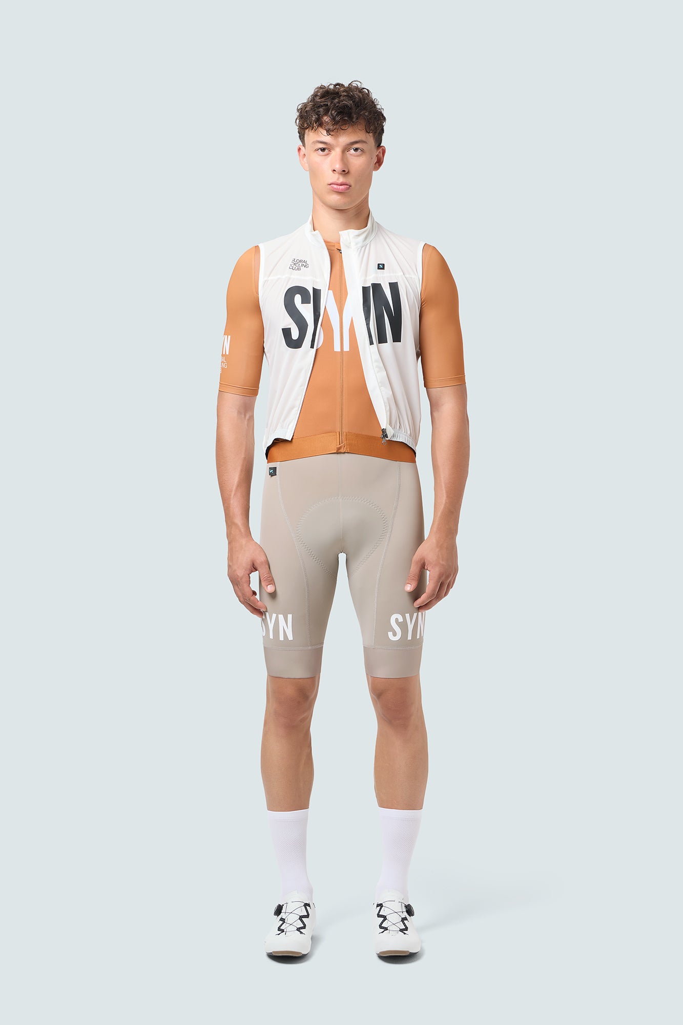 SYN Men's Training 2.0 Bib shorts - Dark Sand