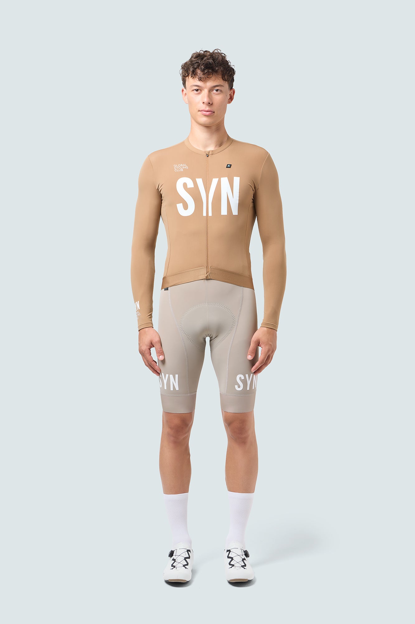 SYN Men's Training 2.0 Bib shorts - Dark Sand