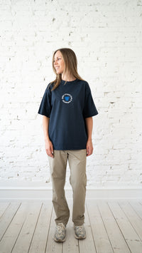 Endless Roads Route - Box Fit Tee Navy / Blue