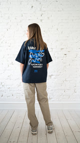 Endless Roads Route - Box Fit Tee Navy / Blue