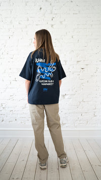 Endless Roads Route - Box Fit Tee Navy / Blue