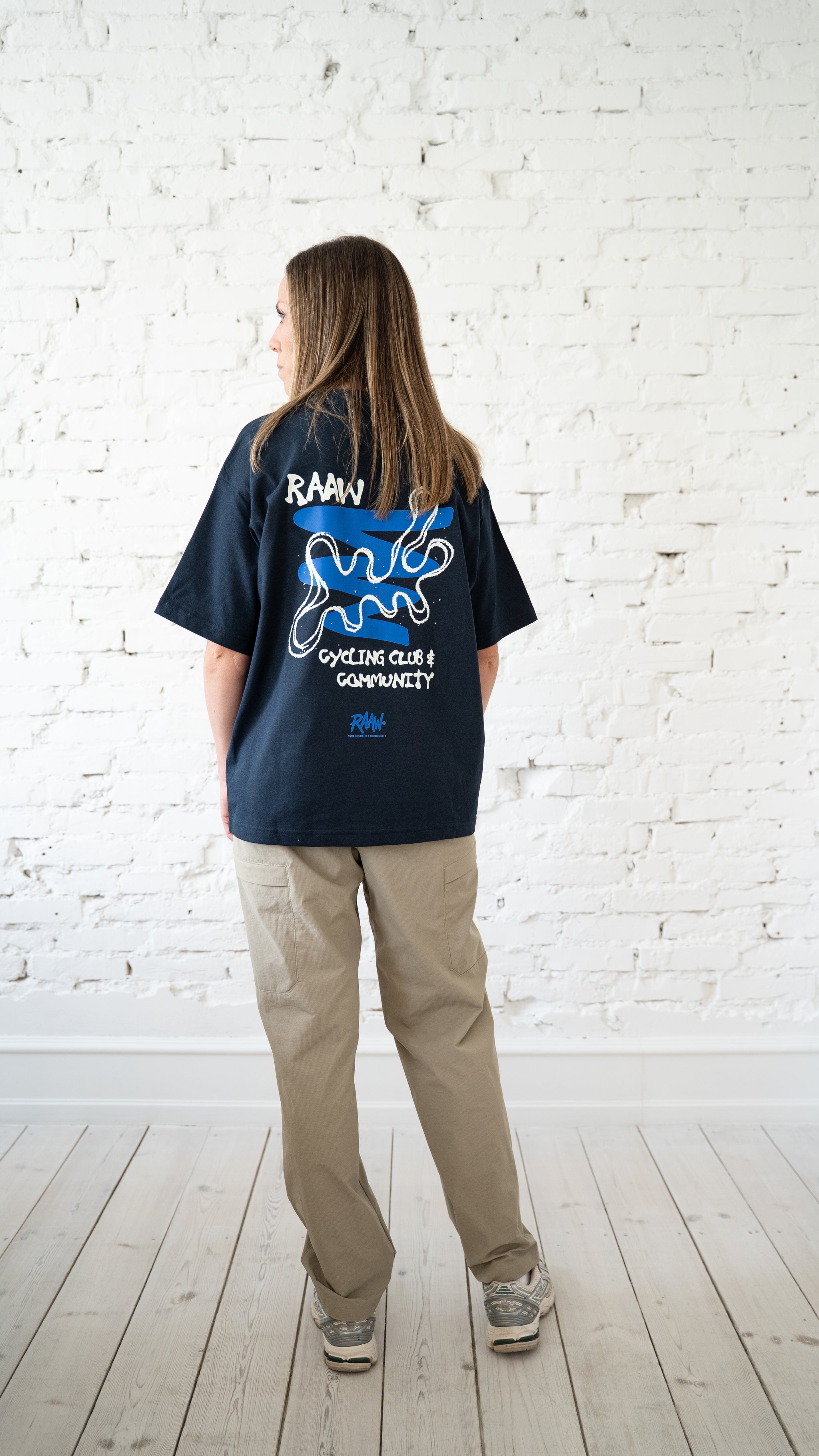 Endless Roads Route - Box Fit Tee Navy / Blue