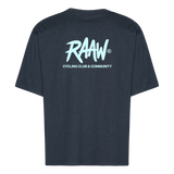 RAAW LOGO T-SHIRT - Navy
