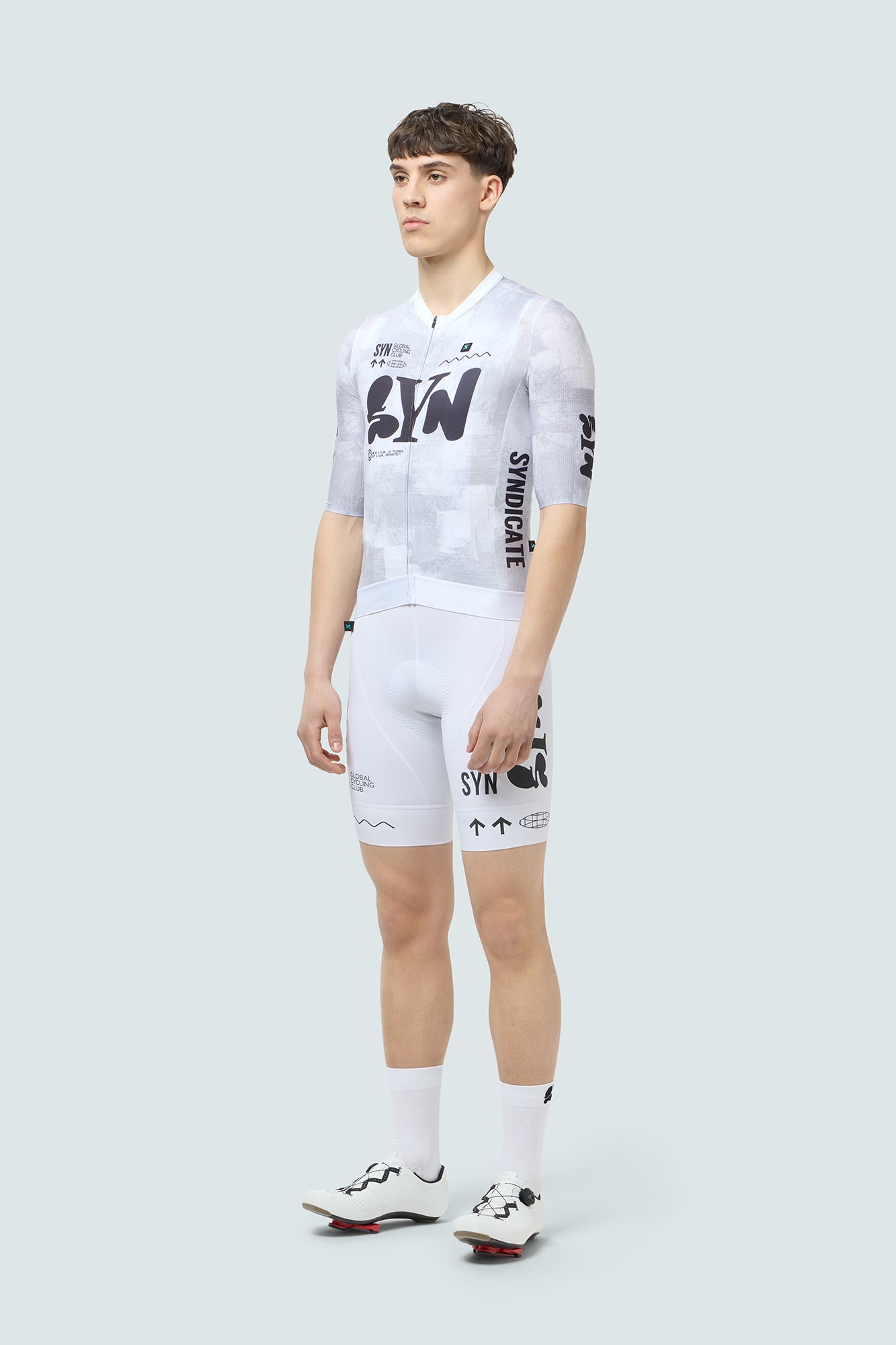 SYN Men’s Pro Team Bib Shorts - Hvid