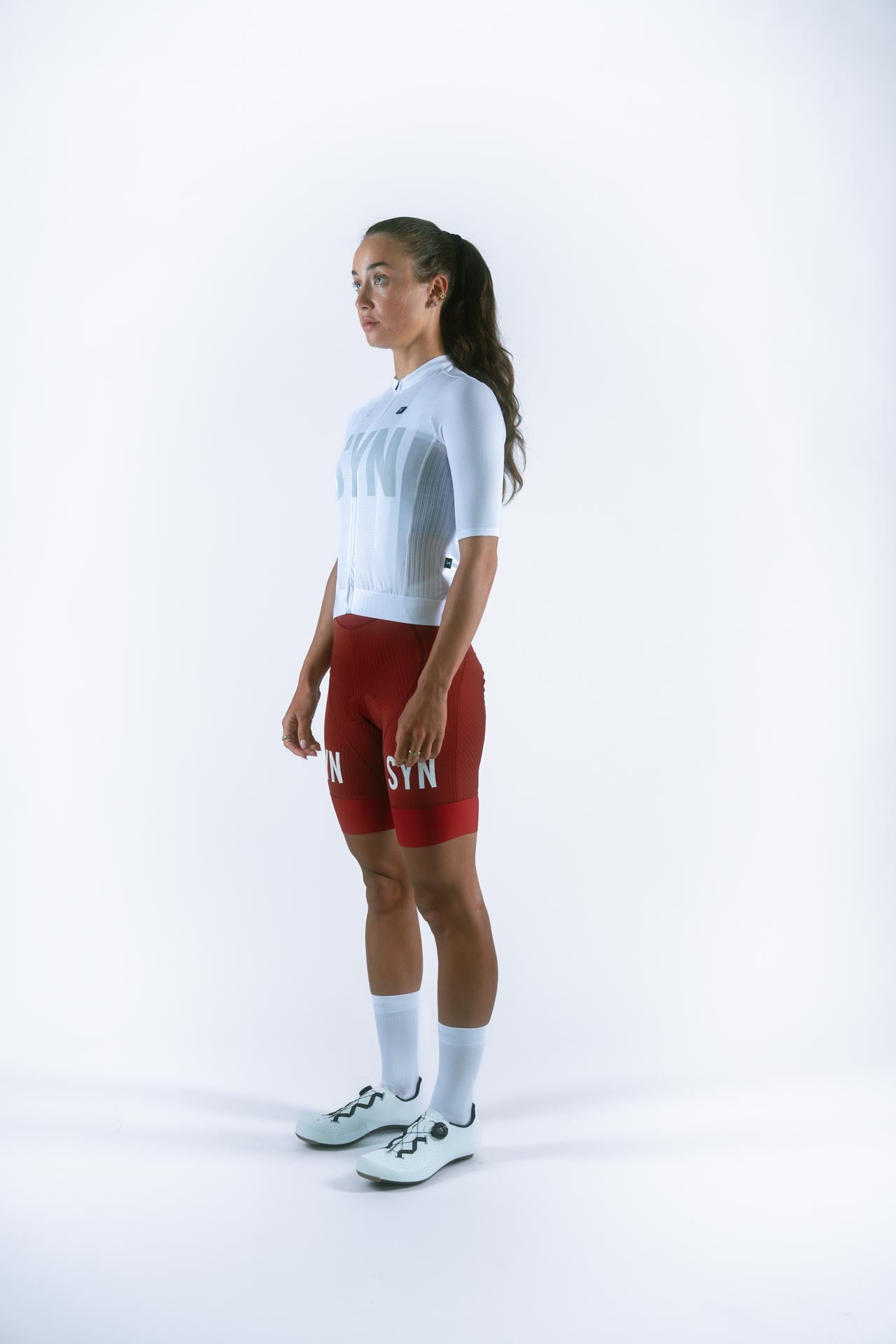 SYN Women's Pro Bib shorts, Merlot