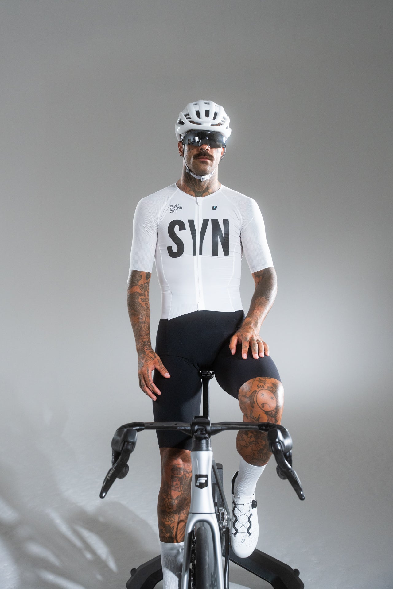 SYN Men's Pro Tech Skinsuit Sort/Hvid