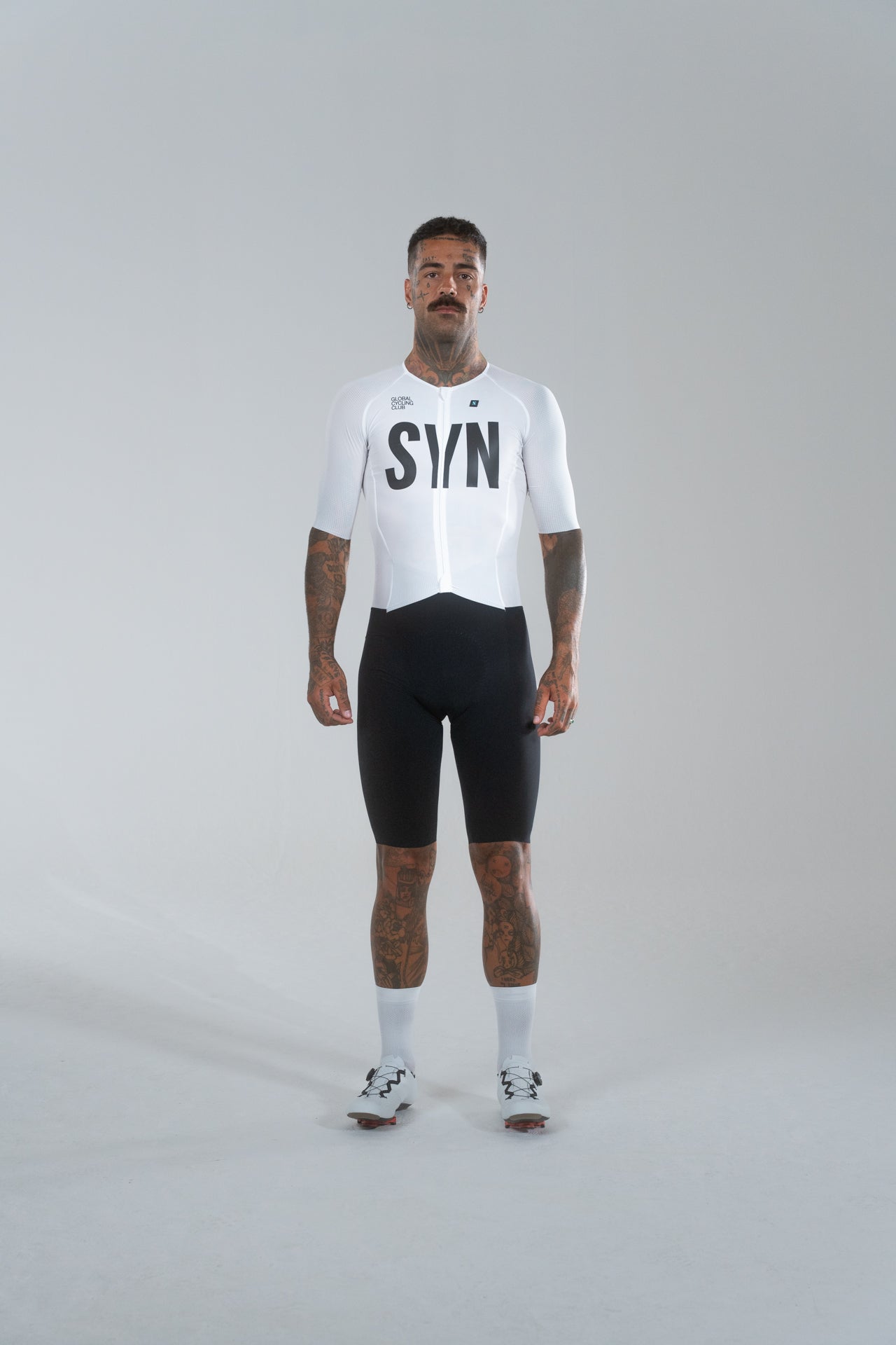 SYN Men's Pro Tech Skinsuit Sort/Hvid