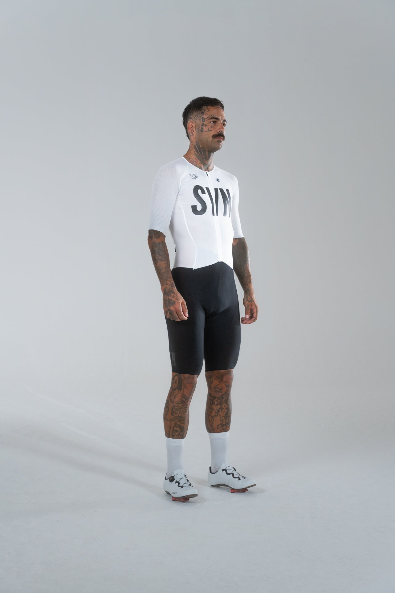 SYN Men's Pro Tech Skinsuit Sort/Hvid