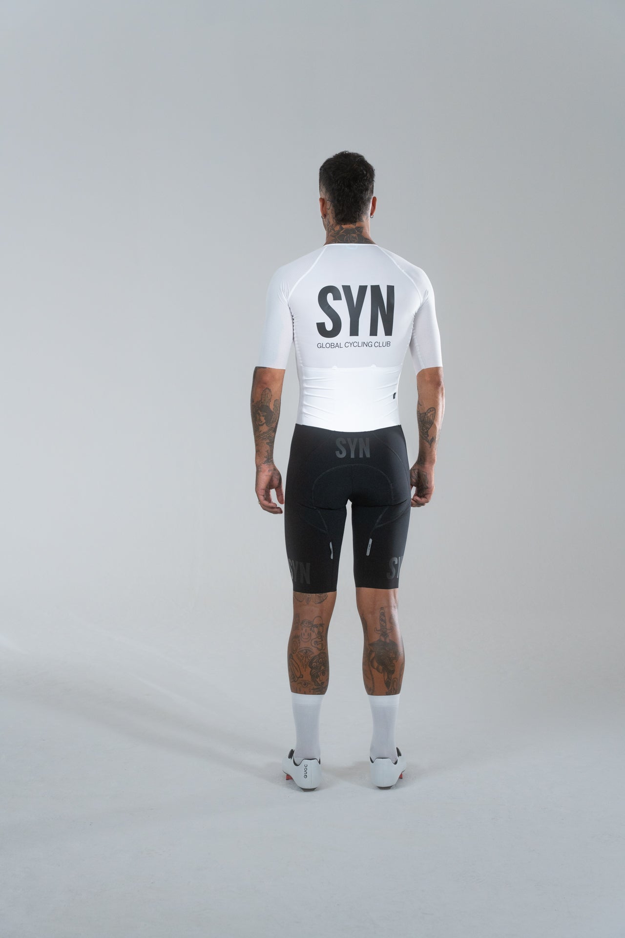 SYN Men's Pro Tech Skinsuit Sort/Hvid