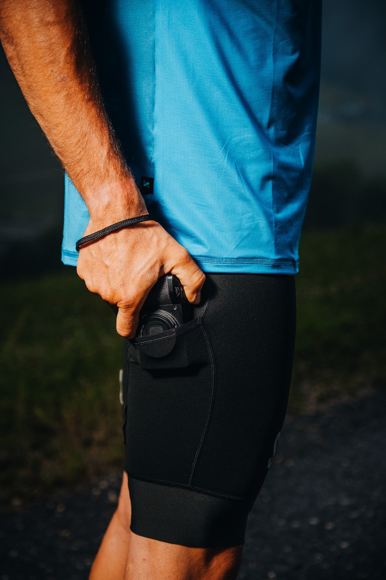 SYN Men's Distance Cargo bib shorts - Sort