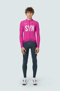 SYN Men's Pro 2.0 Thermal Vinter Langærmet jersey - Pink Haze