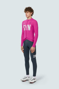 SYN Men's Pro 2.0 Thermal Vinter Langærmet jersey - Pink Haze