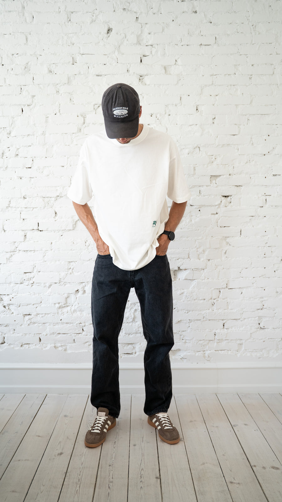 Endless Roads Icons - Box Fit Tee Off-white / Green