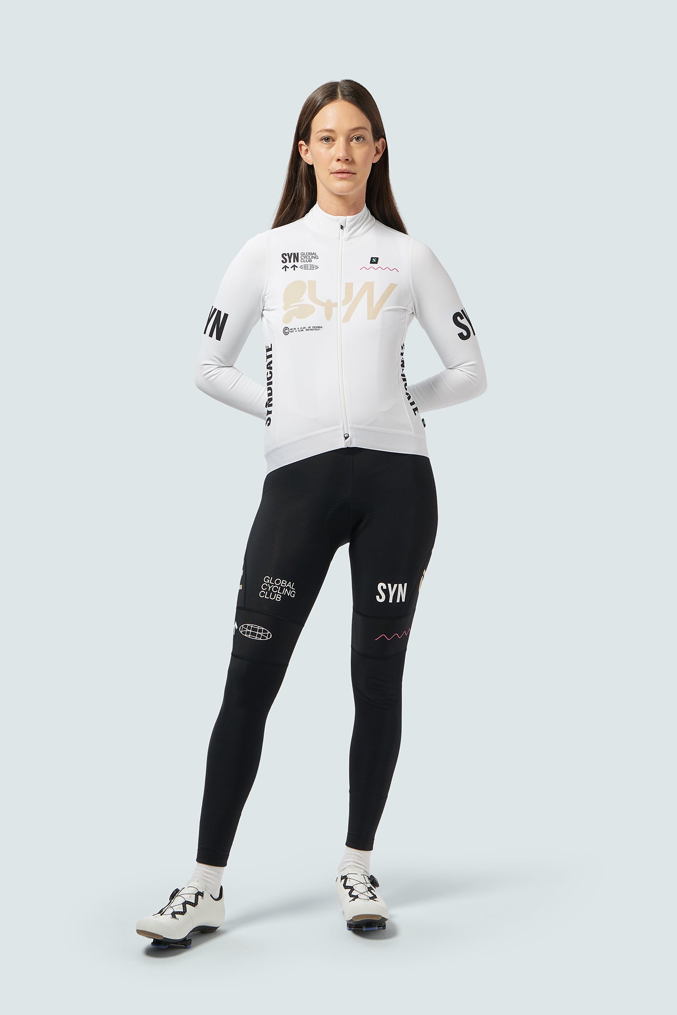 SYN Women's Pro Team Shield Langærmet Jersey Slick - Vindtæt og varm langærmet vinter trøje til kolde ture