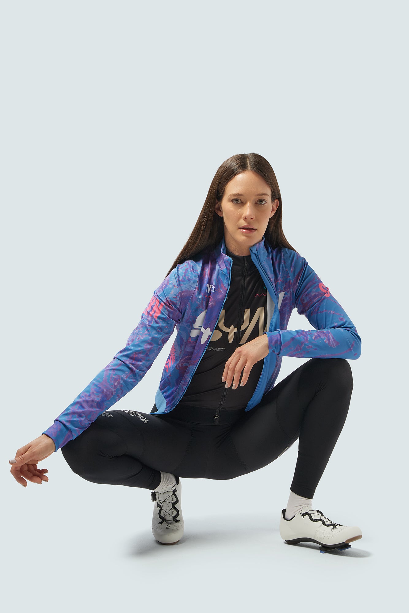 SYN Women's Pro Team Shield Jakke Stream - Vandtæt og vindtæt cykeljakke til kolde vinterture