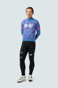 SYN Men's Pro Team Shield Jakke Stream - Vandtæt og vindtæt cykeljakke til kolde vinterture