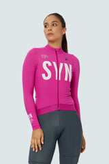 SYN Women's Pro Thermal Vinter Langærmet jersey - Pink Haze